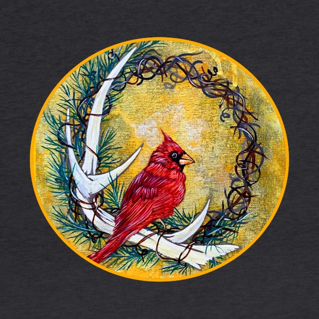 Cardinal Wreath by KrissyK